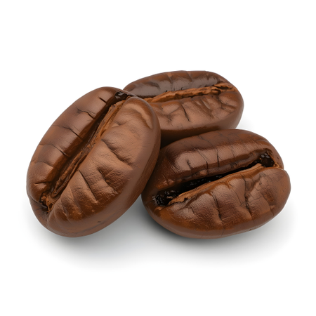 AI Three Roasted Coffee Beans  3D Icon