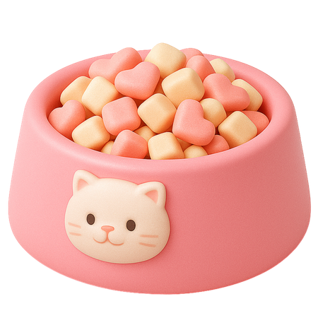 AI Tigela de comida com ração  Imagem