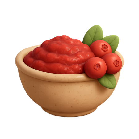 AI Tigela de molho de cranberry  Imagem