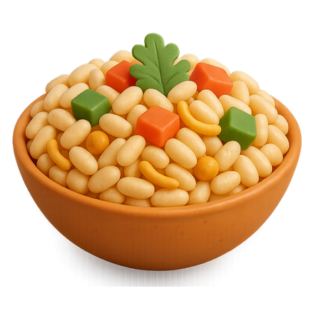 AI Tigela de salada de feijão e legumes  Imagem