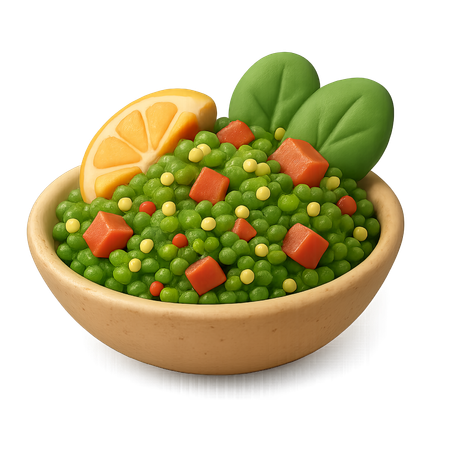 AI Tigela de salada de legumes com limão  Imagem