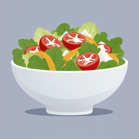 AI Tigela de Salada Fresca  Imagem