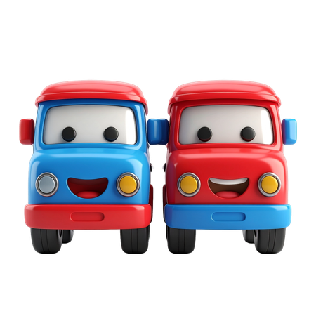 AI Toy car  3D Icon