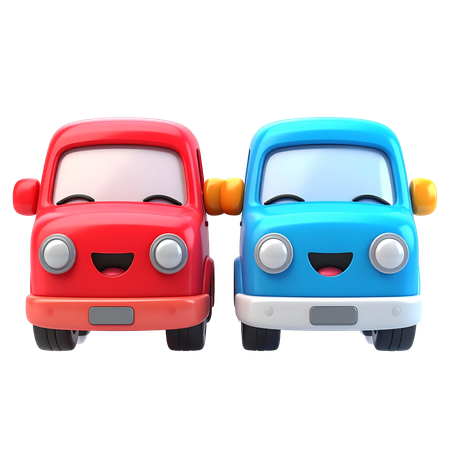 AI Toy car  3D Icon
