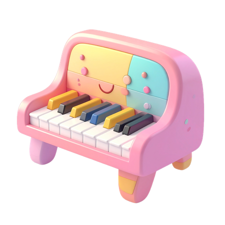 AI Toy Pianos 3D Icon