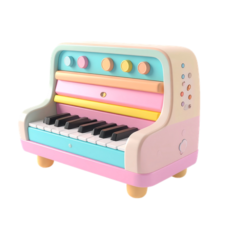 AI Toy Pianos 3D Icon