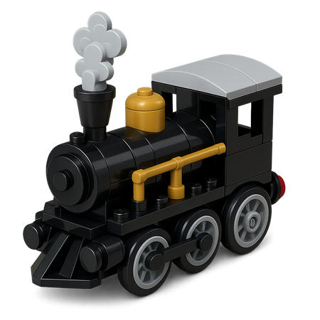 AI Train  3D Icon