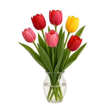 AI Tulips Pot  3D Icon