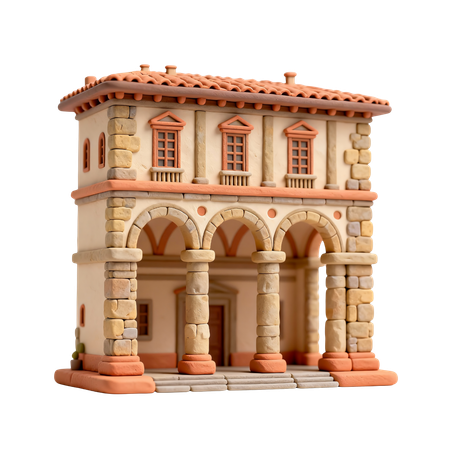 AI Uffizi Gallery  3D Illustration