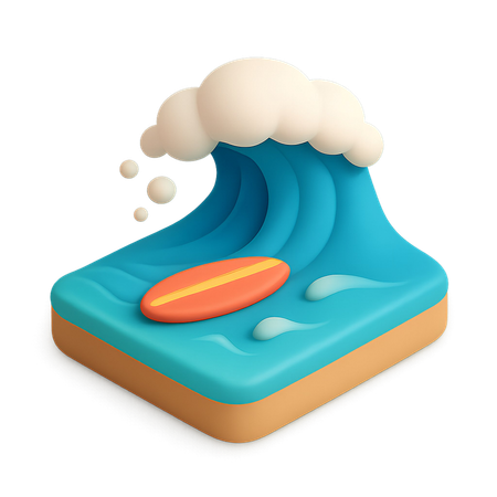 AI Vague océanique  Image IA