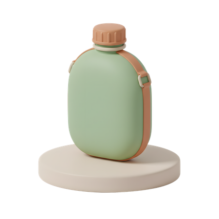 AI Water Bottle Canteen  3D Icon