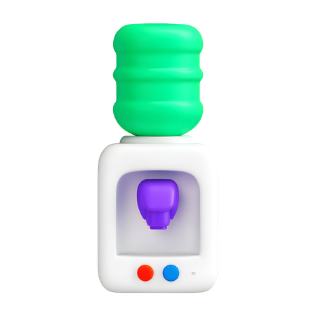 AI Water Dispenser  3D Icon