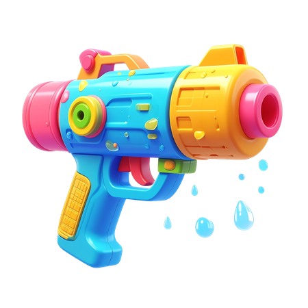 AI Water Guns  3D Icon