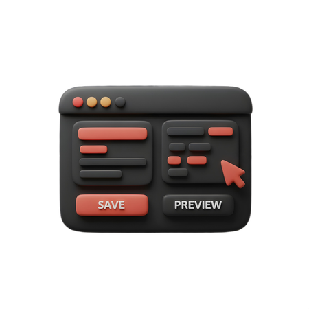 AI Web Security 3D Icon