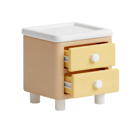 AI Wooden Drawer  3D Icon