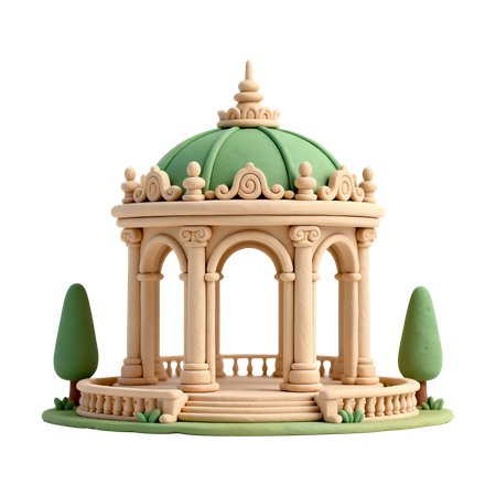AI Zwinger Palace  3D Illustration