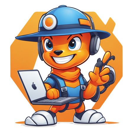 Anthropomorphic Character With Tech Gear  AI Image
