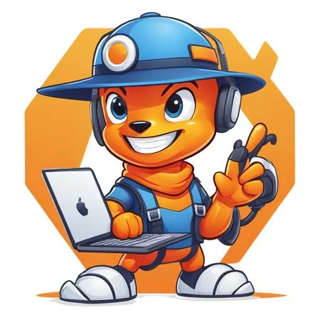 Anthropomorphic Character With Tech Gear  AI Image