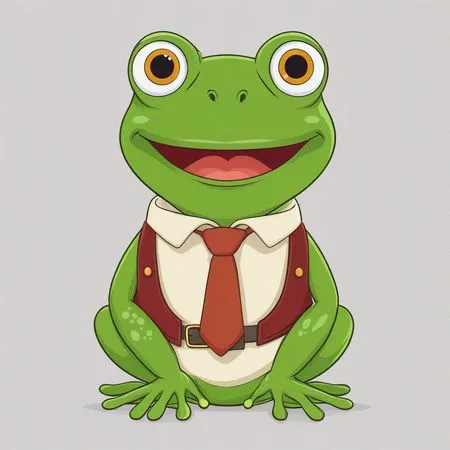 Anthropomorphic Frog In Formal  AI Image