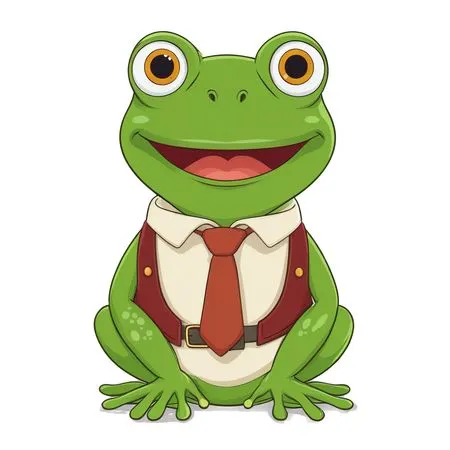 Anthropomorphic Frog In Formal  AI Image