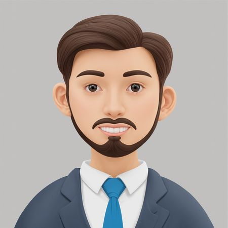 Avatar de empresário em um terno  AI Image