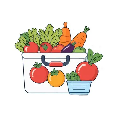 Basket Filled With Fresh Vegetables  AI Image