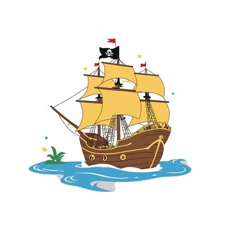 Navire pirate  Image IA