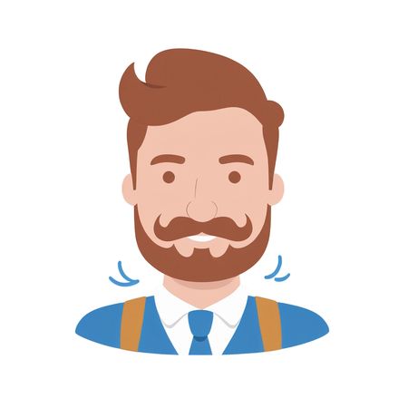 Bearded Man In A Suit  AI Image
