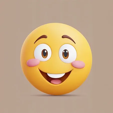 Blushing Smiley Face Emoji  AI Image