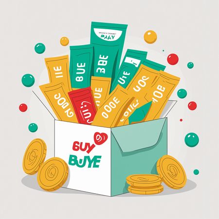 Box Filled With Money And Coins  AI Image