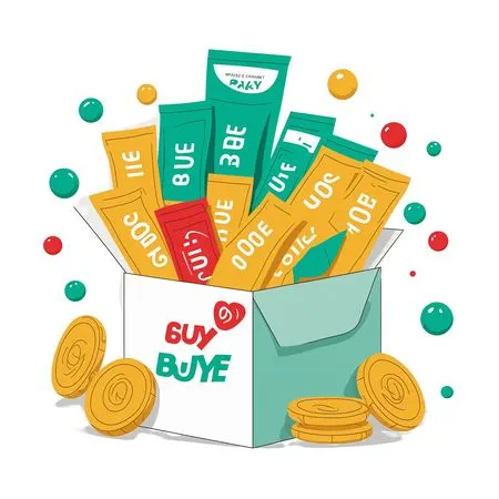 Box Filled With Money And Coins  AI Image