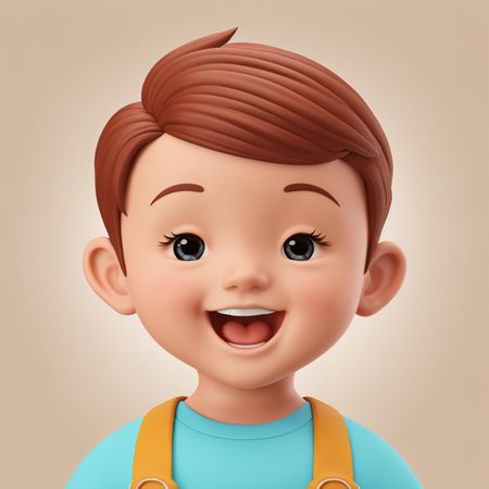 Boy smiling  AI Image