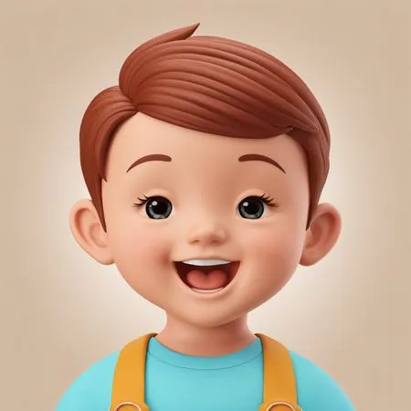 Boy smiling  AI Image
