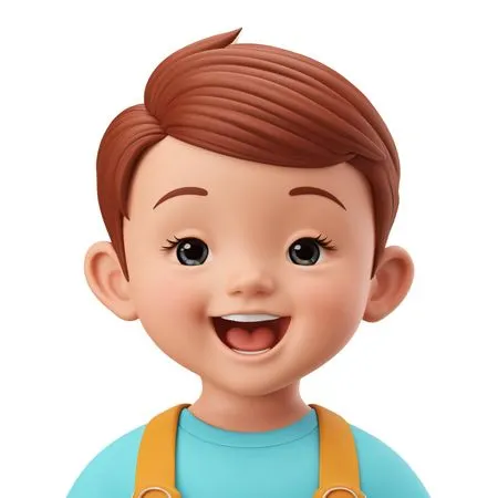 Boy smiling  AI Image