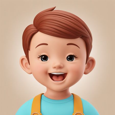 Boy smiling  AI Image