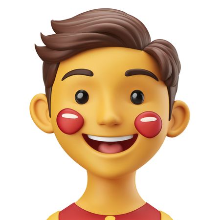 Boy With A Cheerful Expression  AI Image