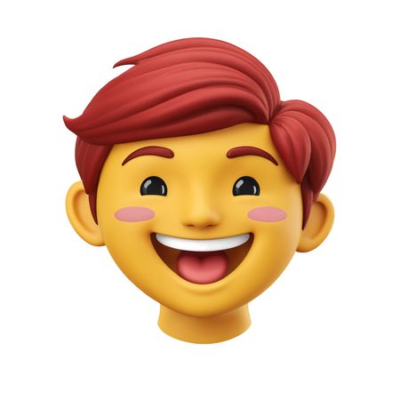 Boy with red hair smiling  AI Image