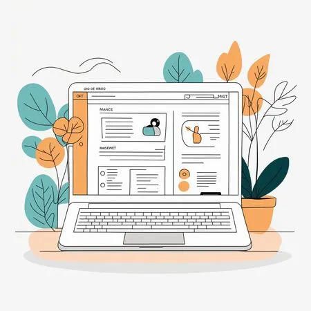 Espace de travail de bureau  Image IA