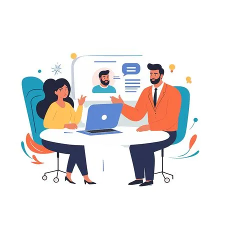 Business Meeting With Digital Presentation  AI Image