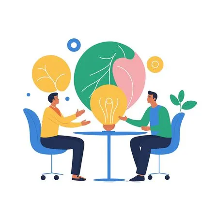 Business People Doing Brainstorming  AI Image