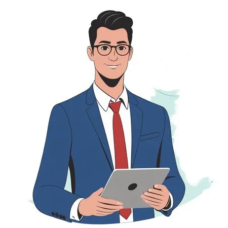 Businessman Analyzing Economic Data  AI Image