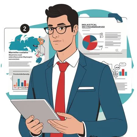 Businessman Analyzing Reports  AI Image