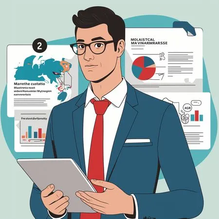 Businessman Analyzing Reports  AI Image