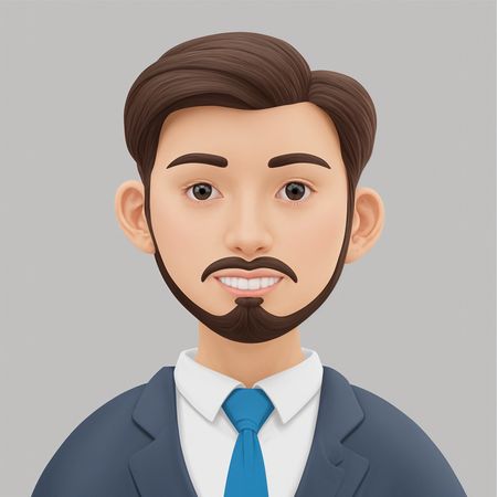 Businessman Avatar In A Suit  AI Image