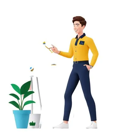 Businessman Presenting Data Analysis  AI Image