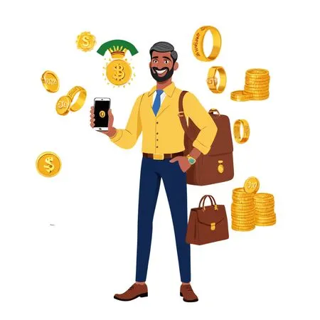 Businessman using Digital Currency  AI Image