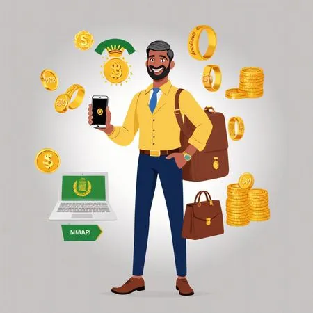 Businessman using Digital Currency  AI Image
