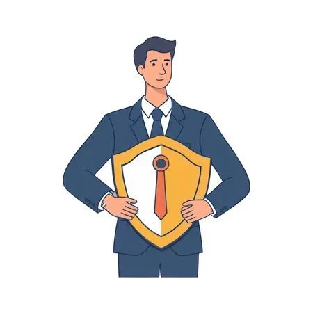 Businessman With A Shield  AI Image