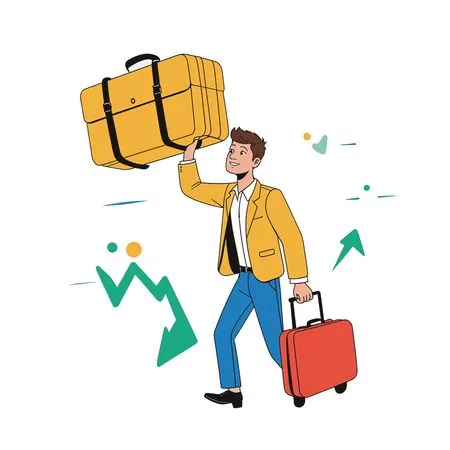 Businessman With Luggage AI Image