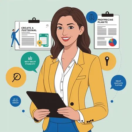 Businesswoman Using A Tablet  AI Image